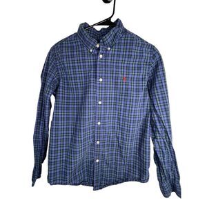 Kids/Boys Ralph Lauren Plaid Button Up Long Sleeve Collared Shirt